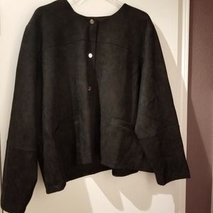 Simply Emma Black Button Down Sweater